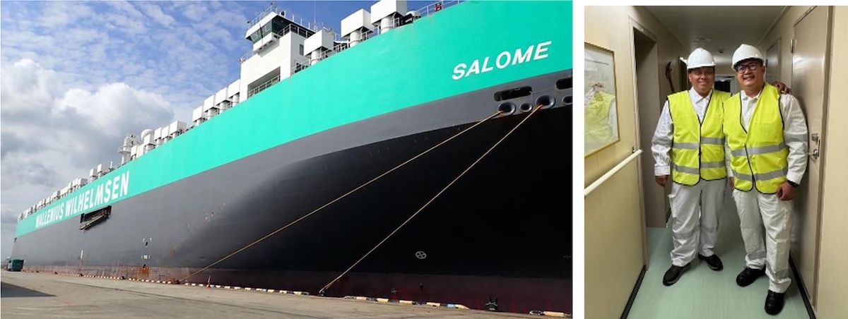 PHILCAMSAT visits MV Salome to strengthen Ro-Ro training alignment with Wallenius Marine
