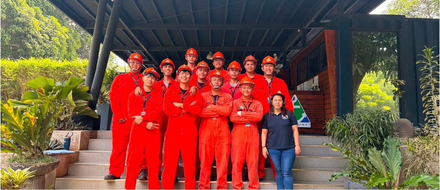 PTC-CSJ Foundation scholars during the PHILCAMSAT Cadet Resilience Program workshop in Cavite.